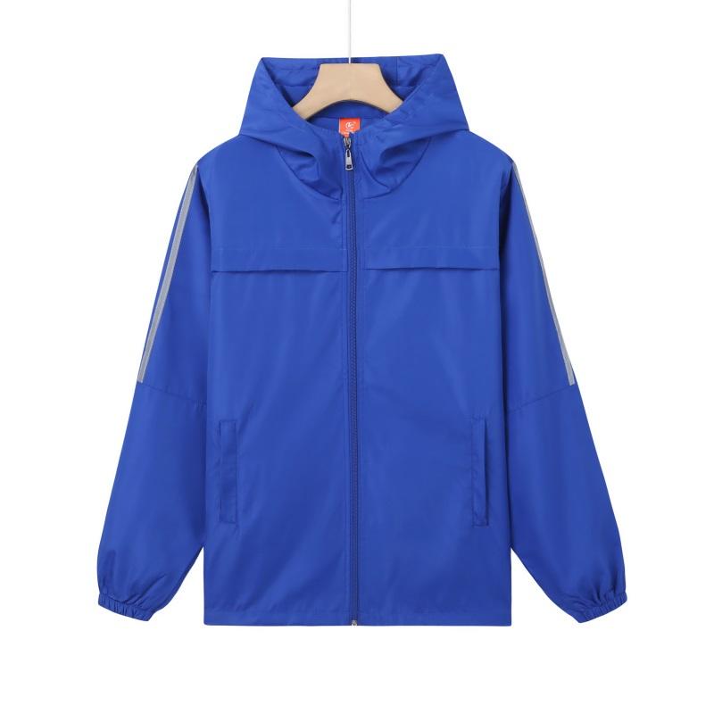 0052# Sports reflective zipper pocket windbreaker