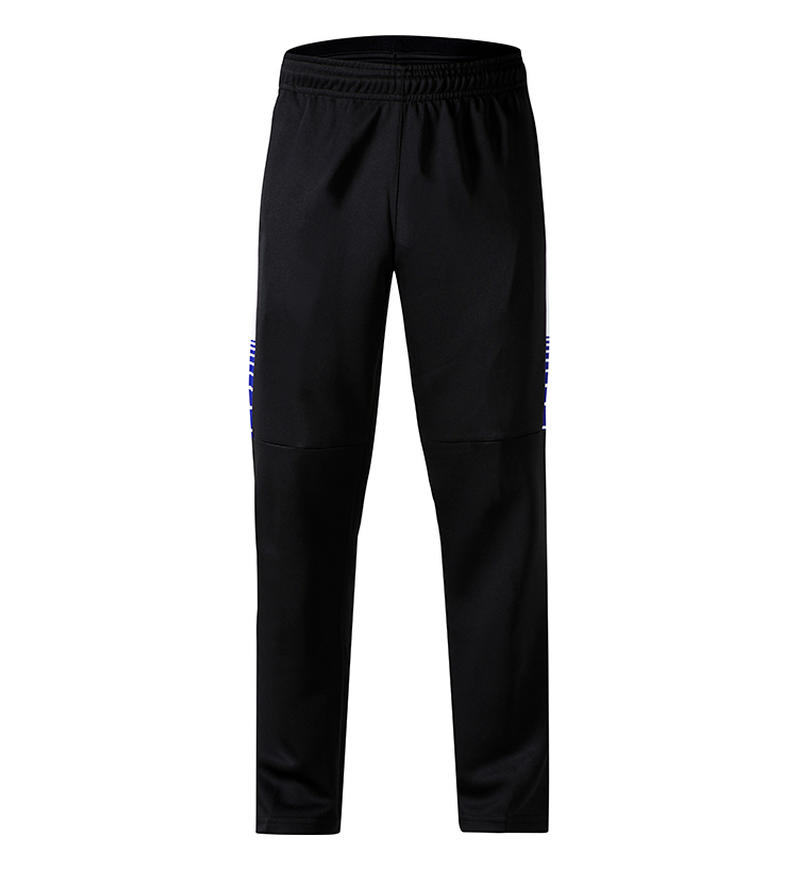 Black with white trim trousers