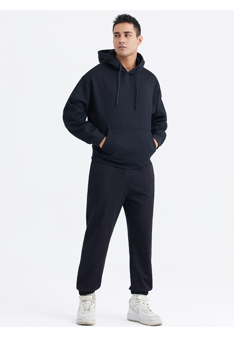 W101 380g Heavy Cotton Carbon Brushed Terry Hoodie