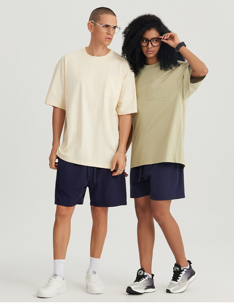 T037 Heavy Pocket Wide Short Sleeve T-Shirt