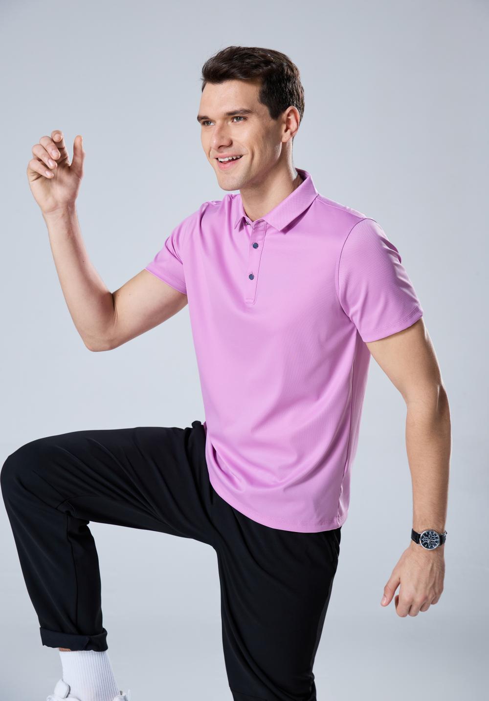 9012 Skin-feeling Nylon Solid Color POLO Shirt