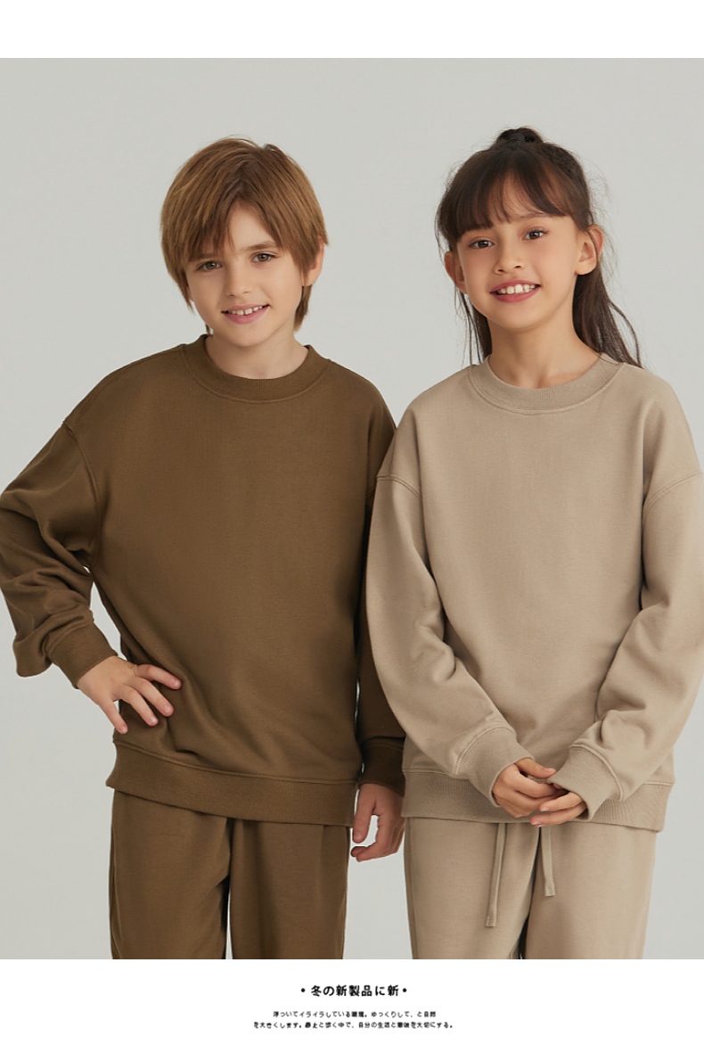 BW13 330 cotton children round neck sweatshirt