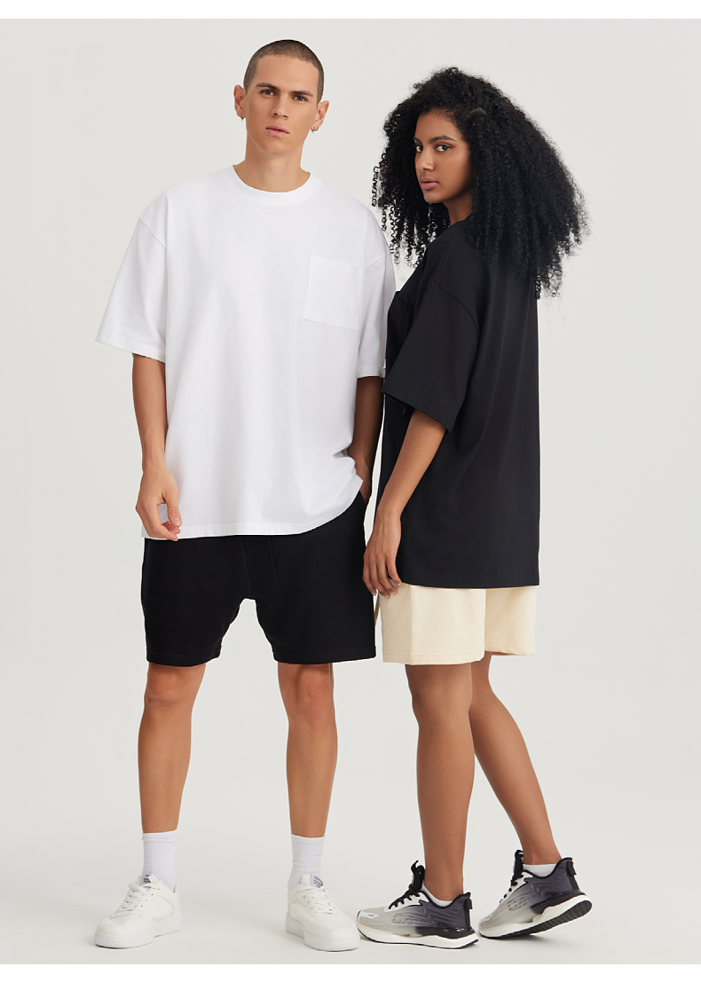 T037 Heavy Pocket Wide Short Sleeve T-Shirt