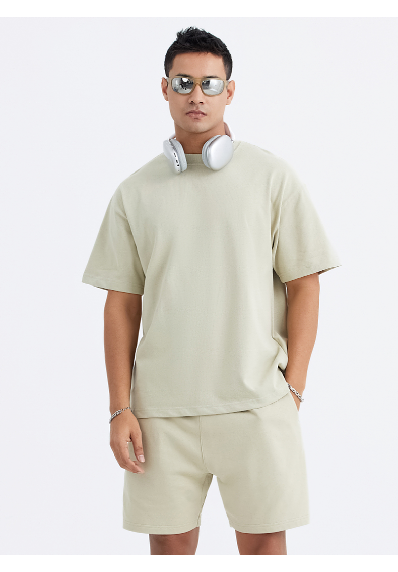 T070 300g brushed heavyweight loose fit T-shirt