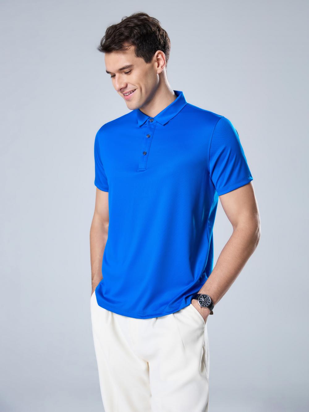 9012 Skin-feeling Nylon Solid Color POLO Shirt