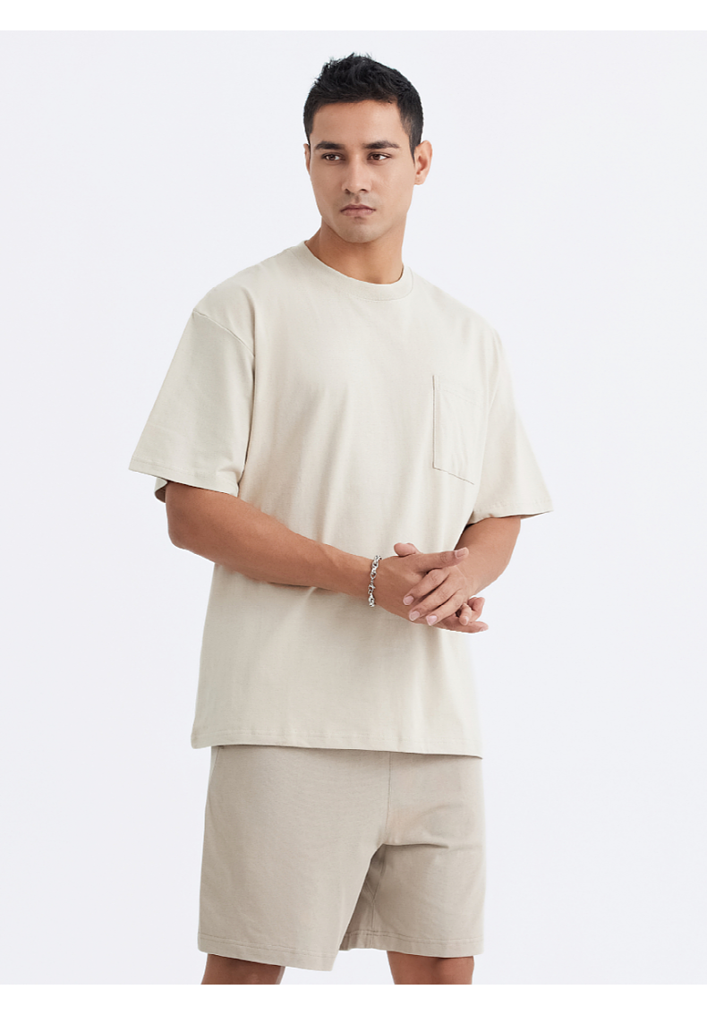 T037 Heavy Pocket Wide Short Sleeve T-Shirt