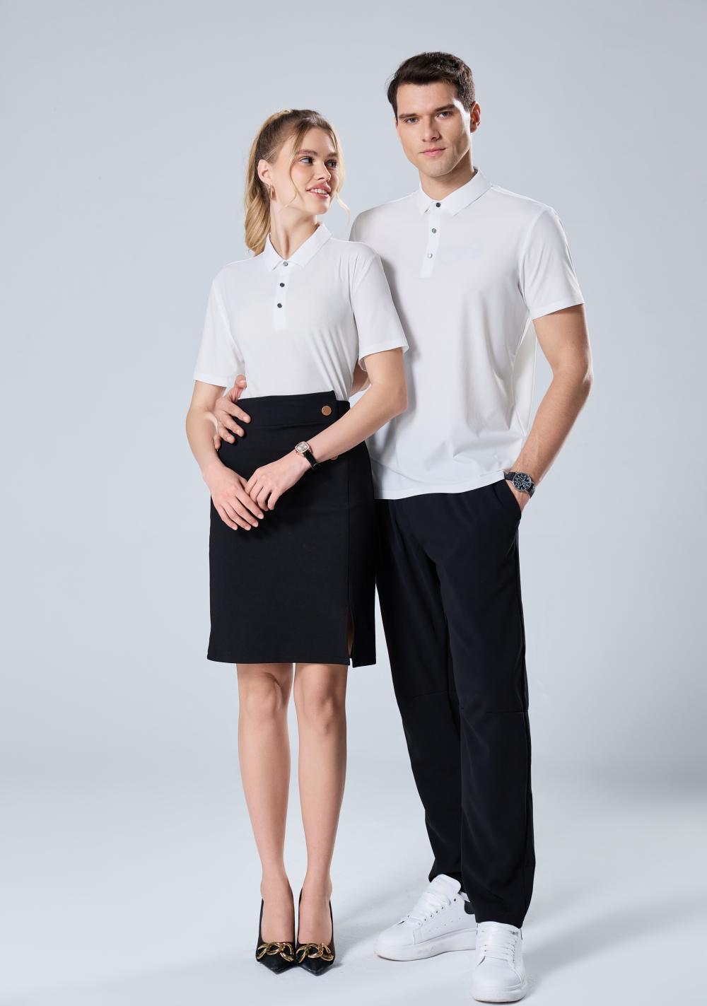 9600 solid color nylon seamless POLO shirt