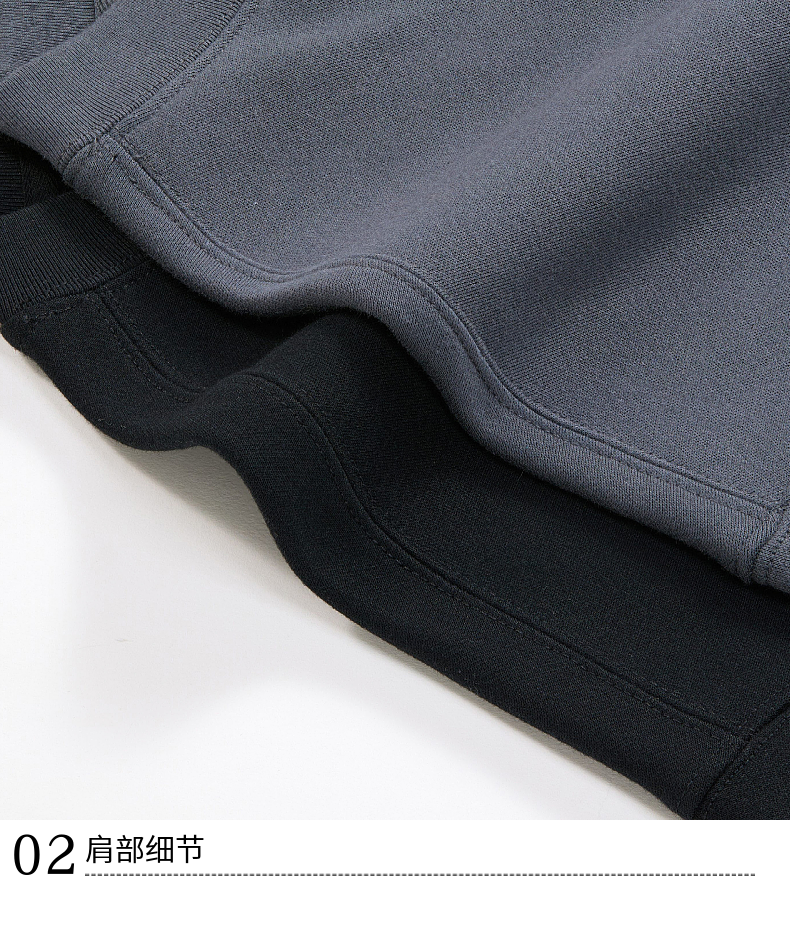 W500 405g fleece round neck sweatshirt