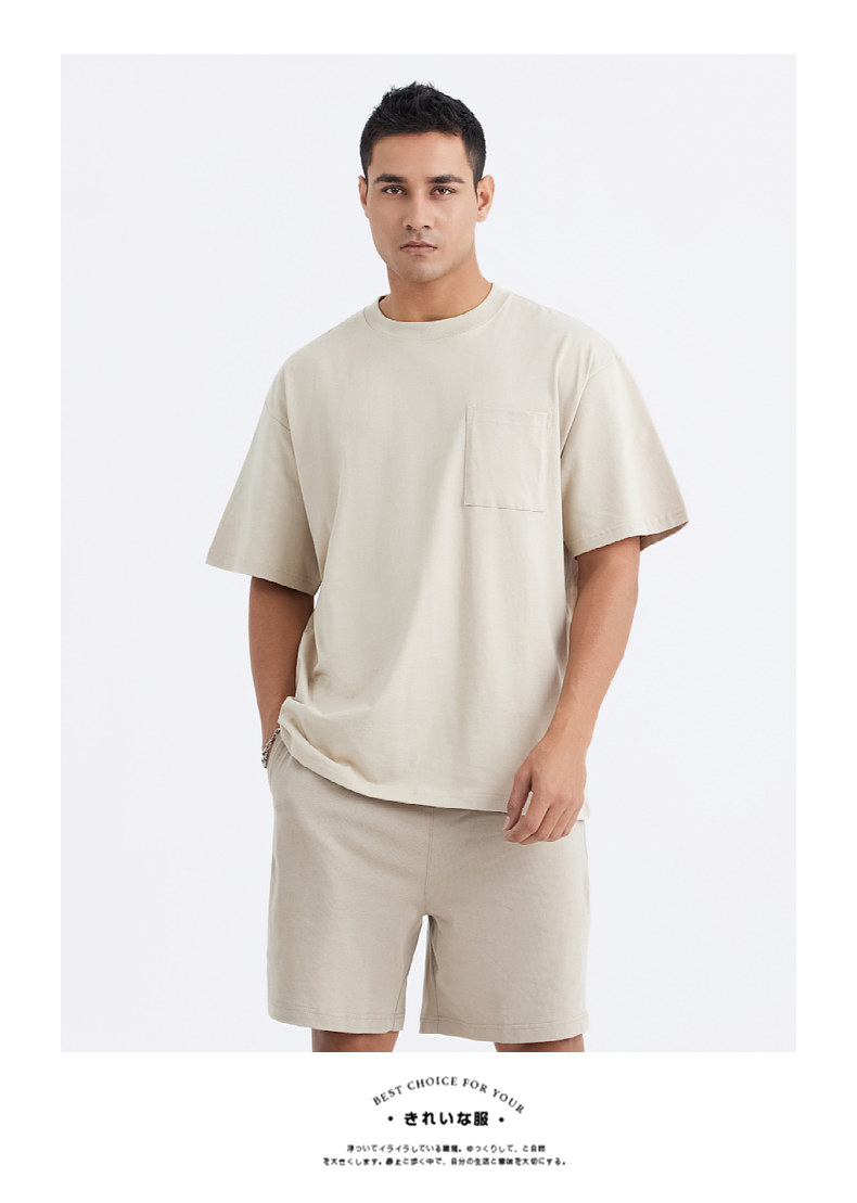 T037 Heavy Pocket Wide Short Sleeve T-Shirt