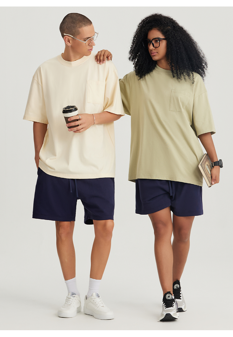 T037 Heavy Pocket Wide Short Sleeve T-Shirt