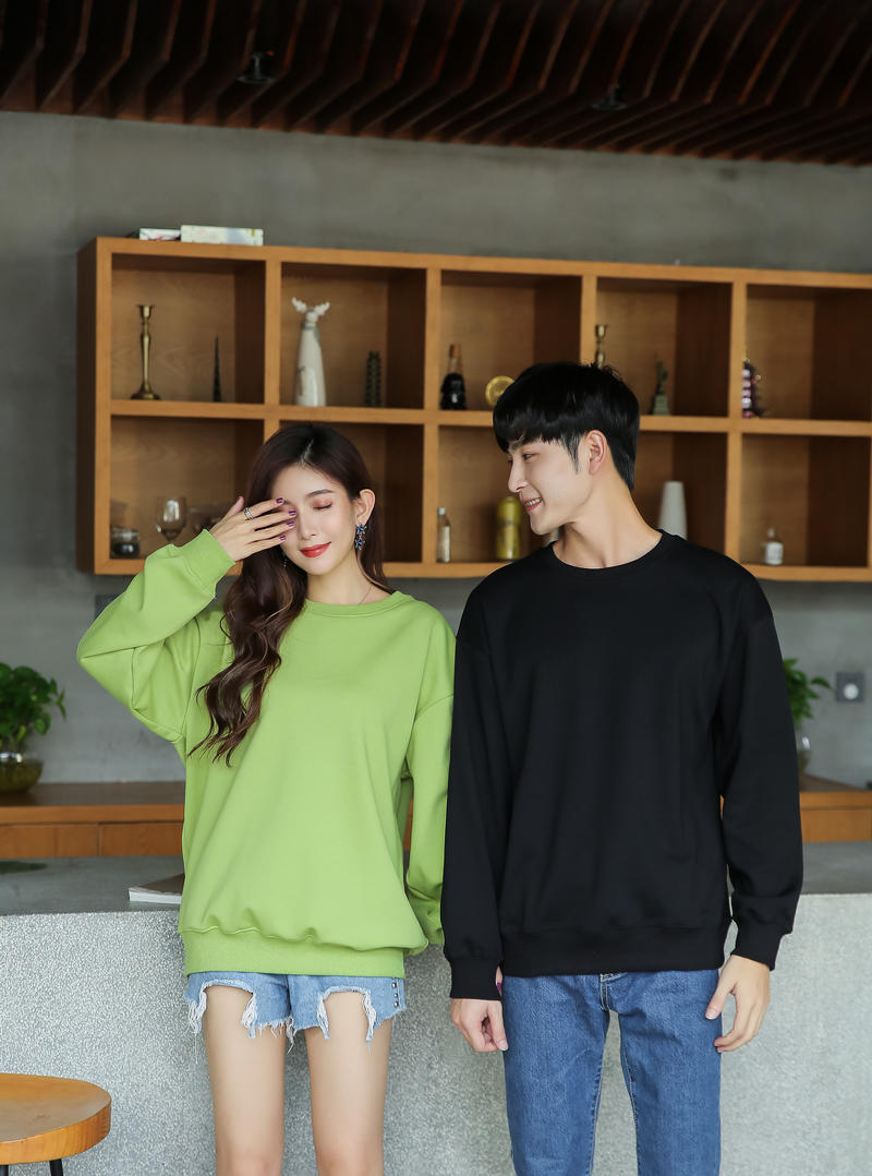 3315 New Fashion Brand Drop Shoulder Loose Round Neck Silver Fox Velvet Sweater 500G