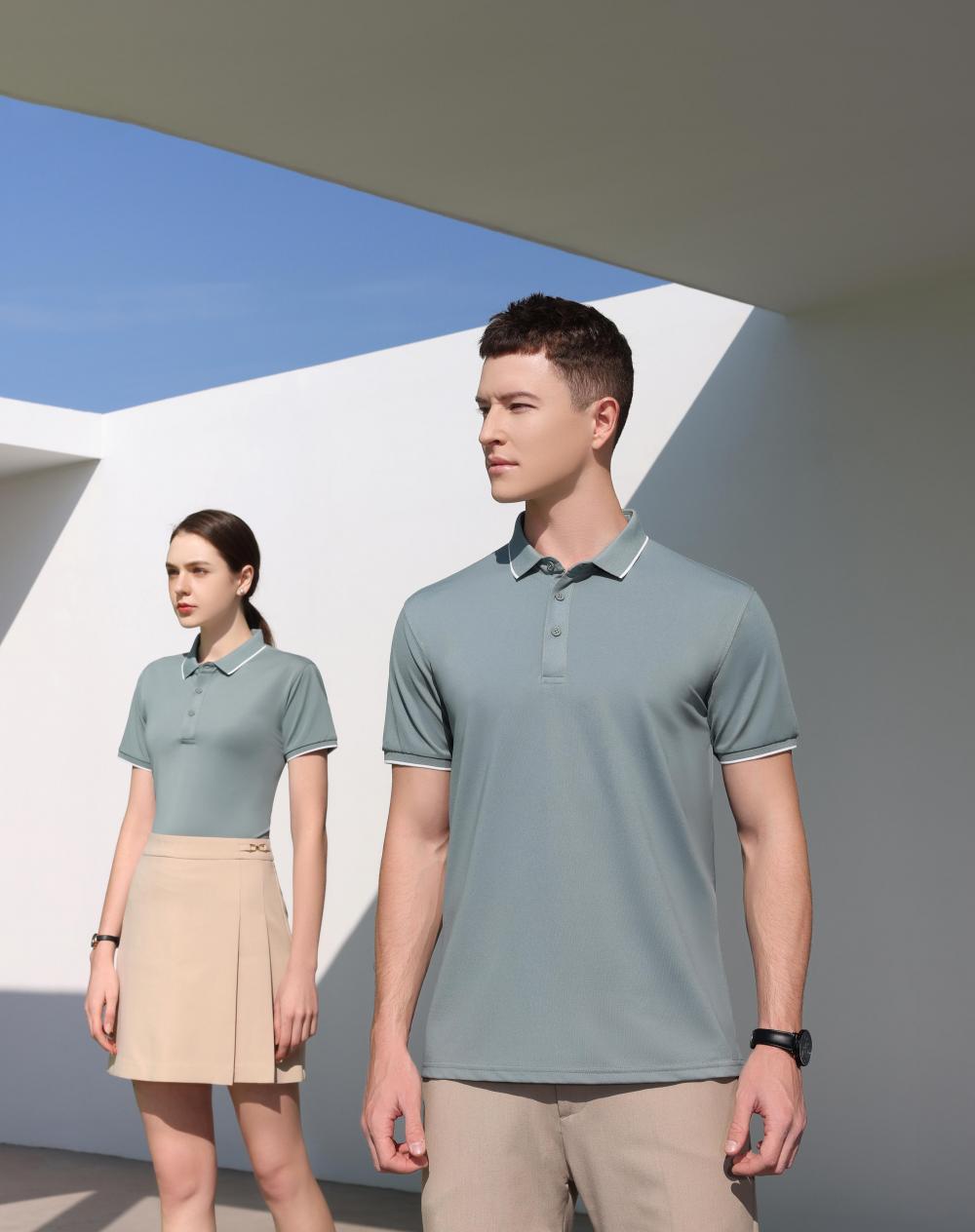 ZZ316H New White Edge POLO Shirt (Transit Warehouse Pickup Needs to be the Next Day)