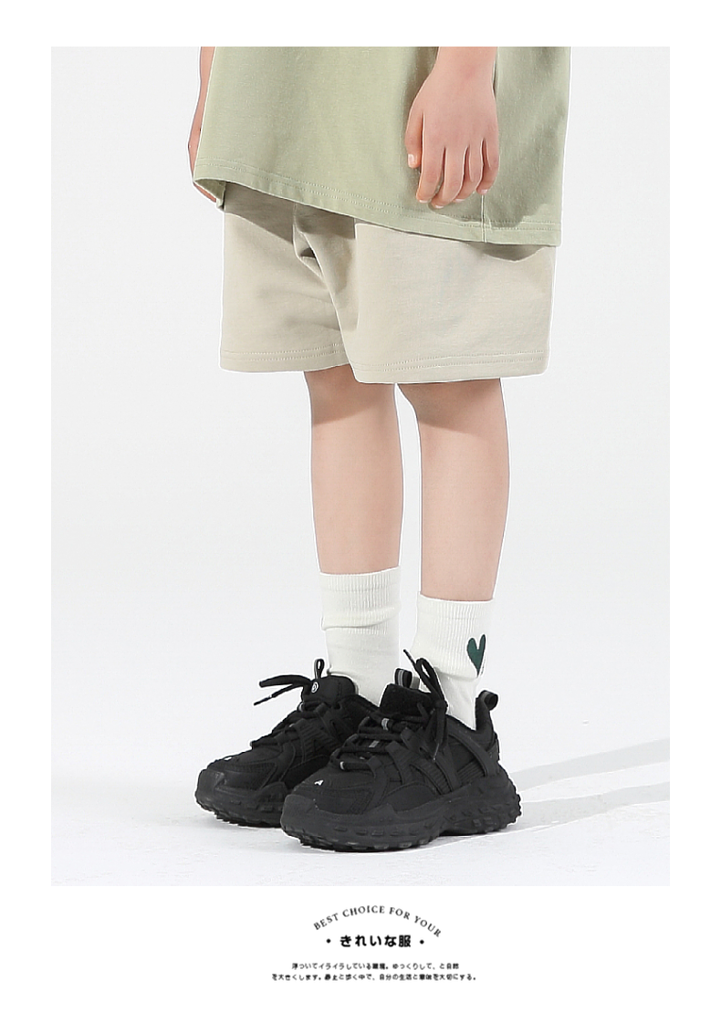 BK107 380g children terry shorts