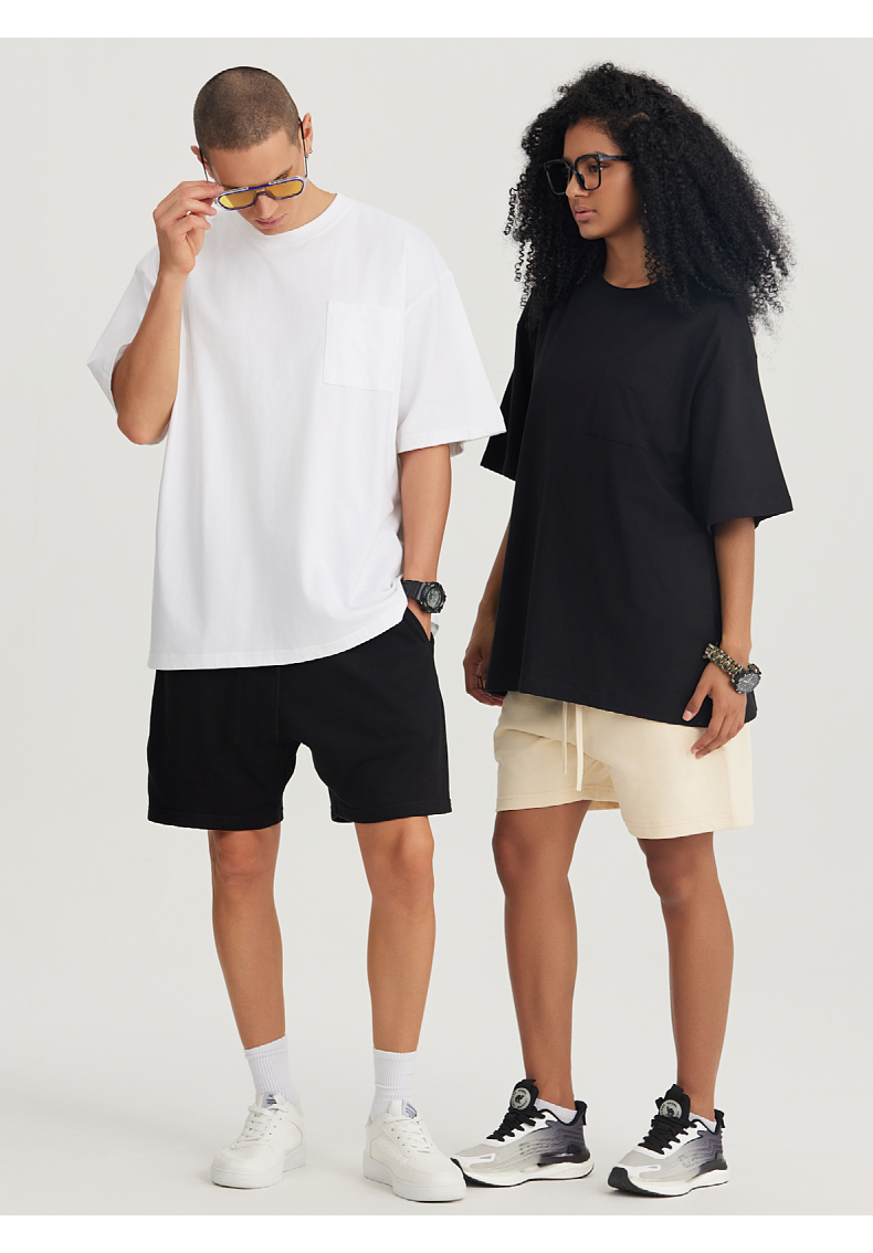 T037 Heavy Pocket Wide Short Sleeve T-Shirt