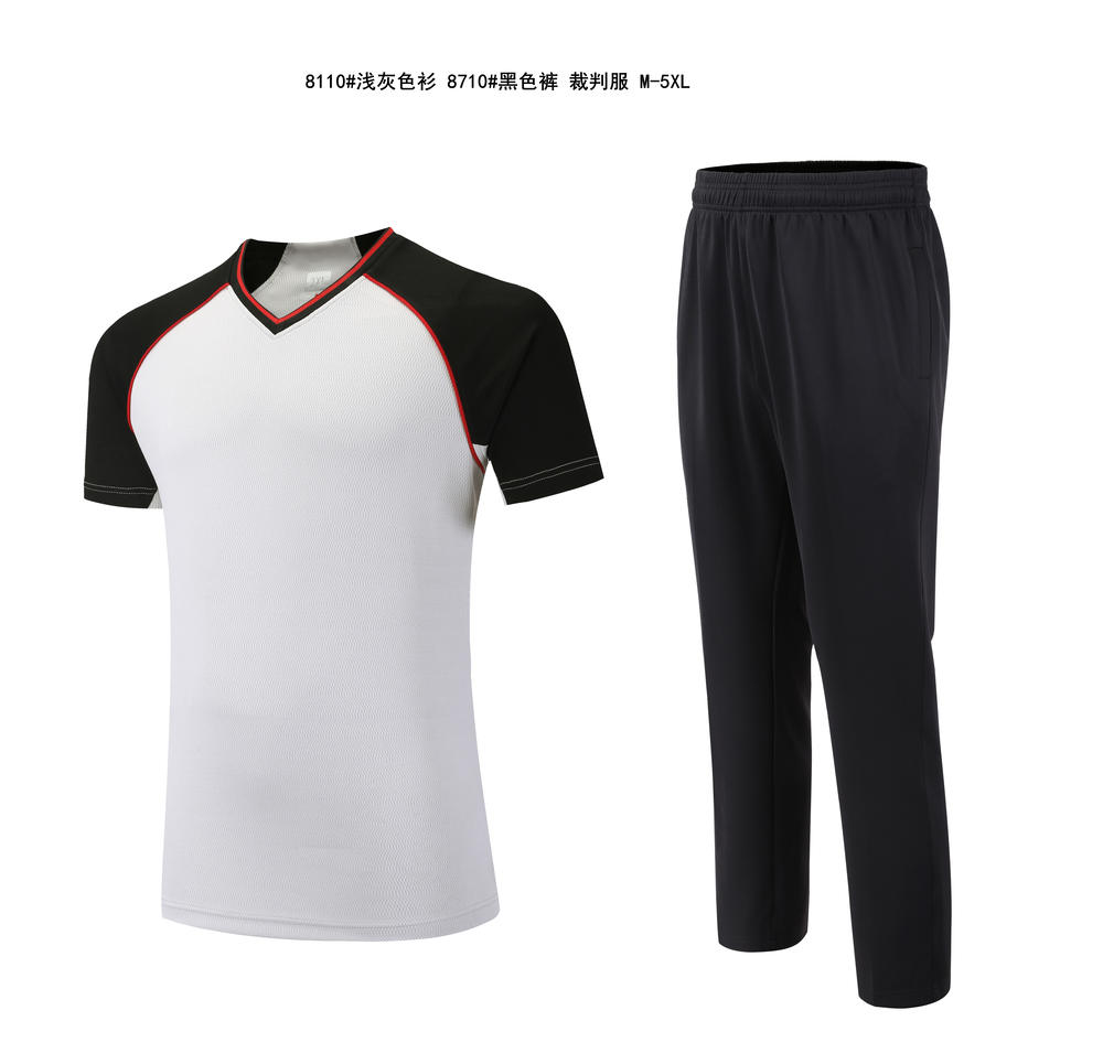 7110 dark grey shirt 8110 light grey shirt 8710 black pants referee uniform