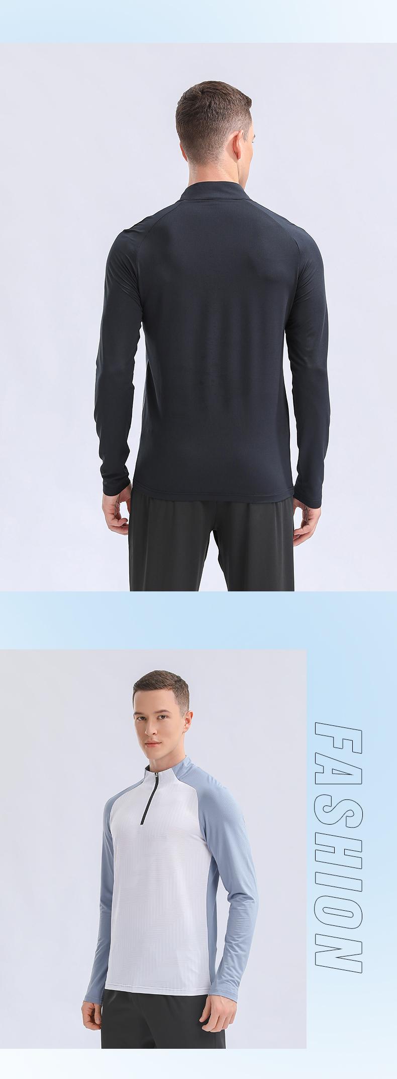 9156 Half-zip quick-drying long sleeves 170g polyester magic cube