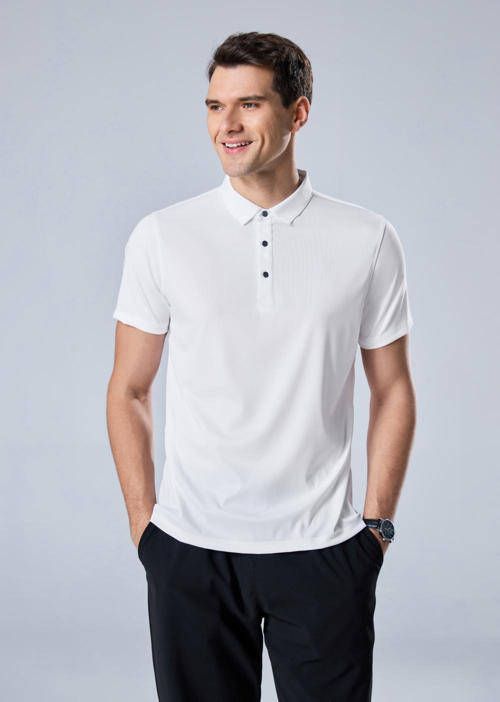 9012 Skin-feeling Nylon Solid Color POLO Shirt