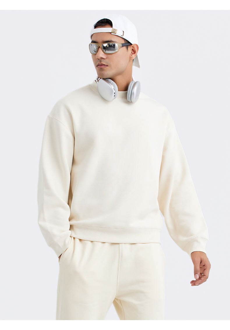 W500 405g fleece round neck sweatshirt