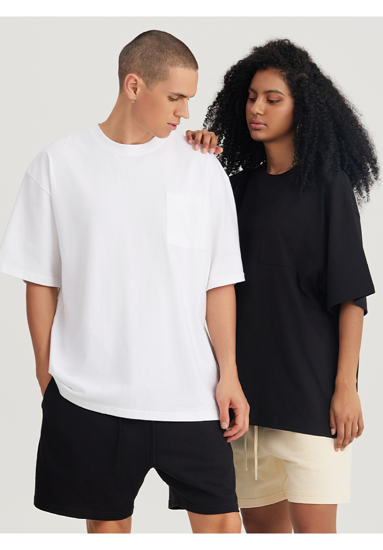 T037 Heavy Pocket Wide Short Sleeve T-Shirt