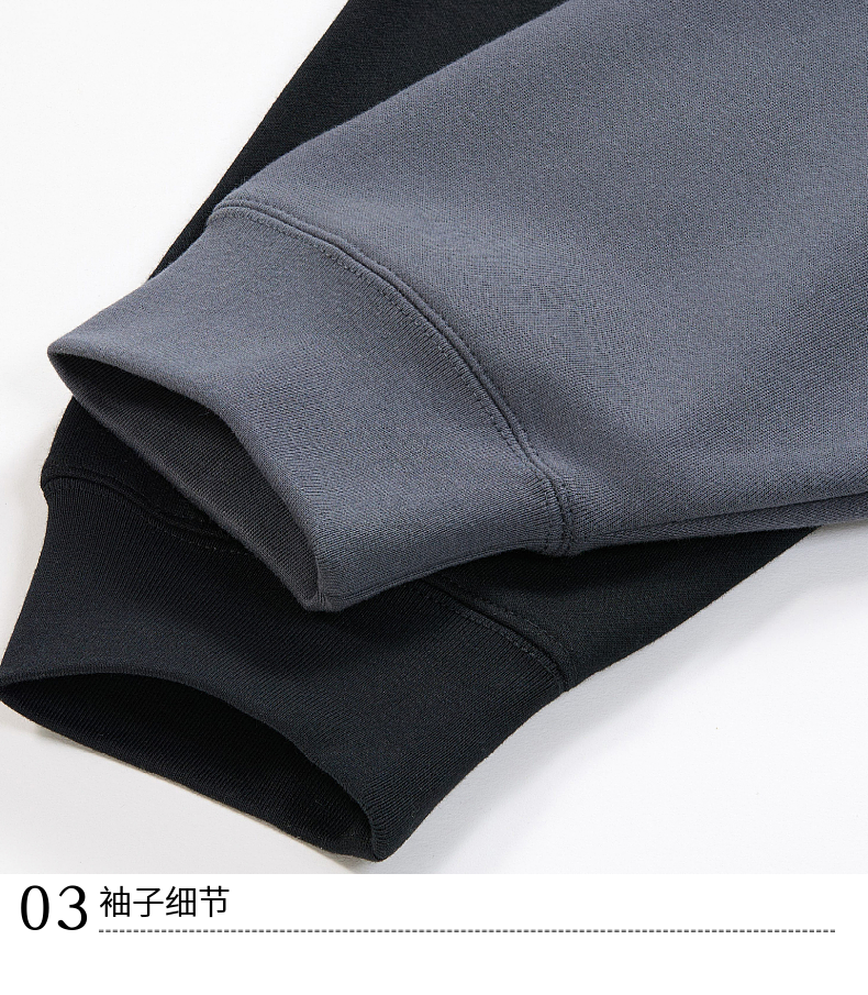 W500 405g fleece round neck sweatshirt