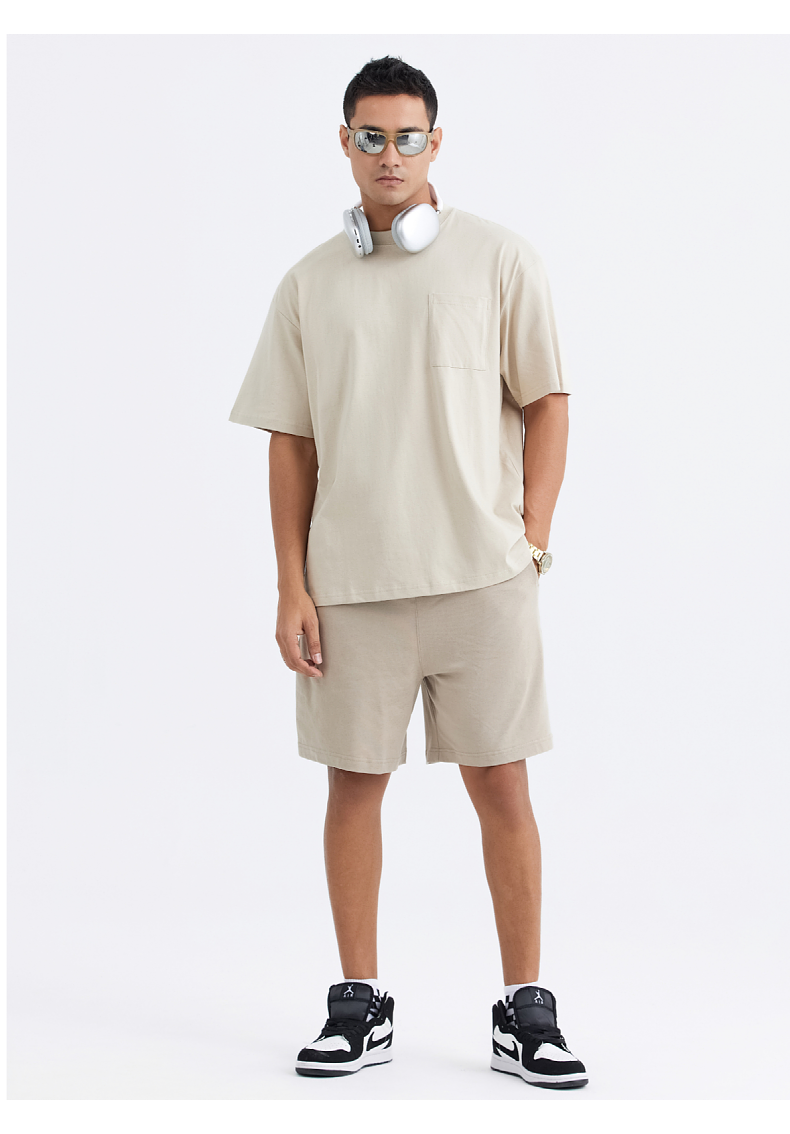 T037 Heavy Pocket Wide Short Sleeve T-Shirt