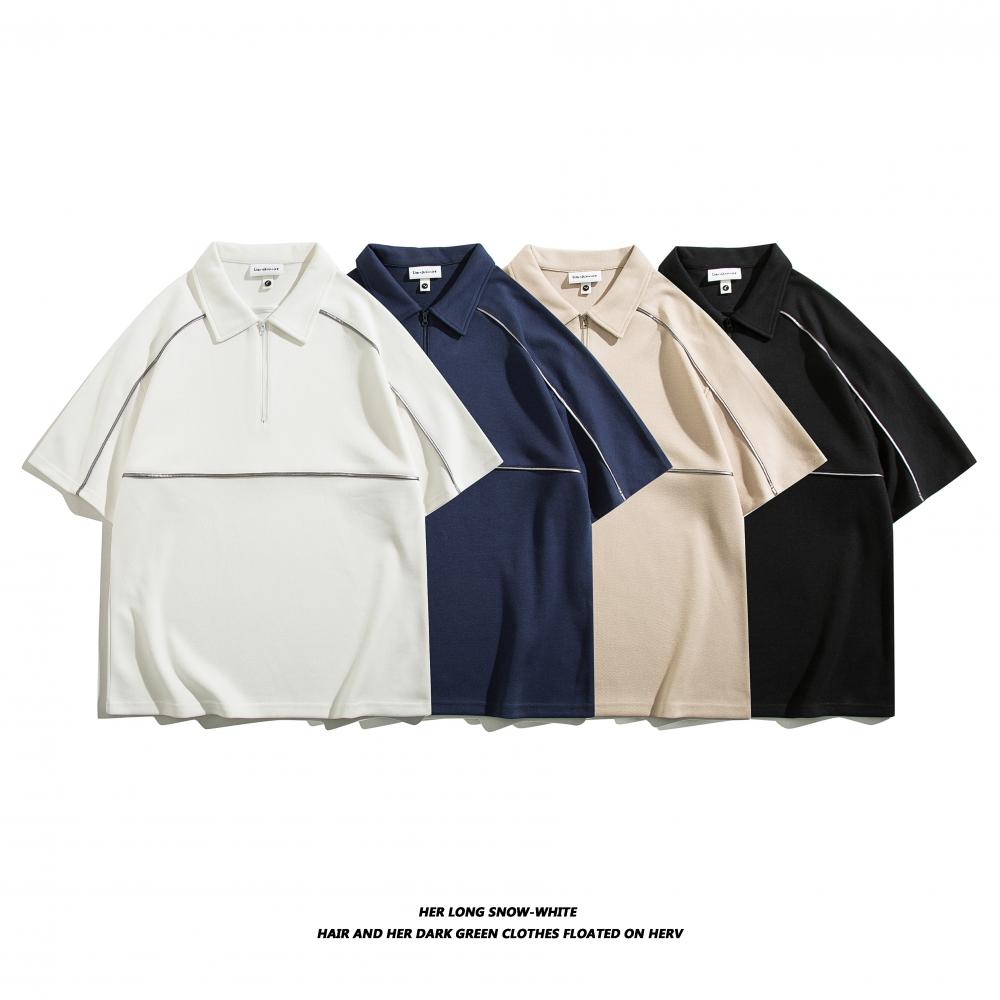 D03# Fashion brand shoulder + reflective strip lapel