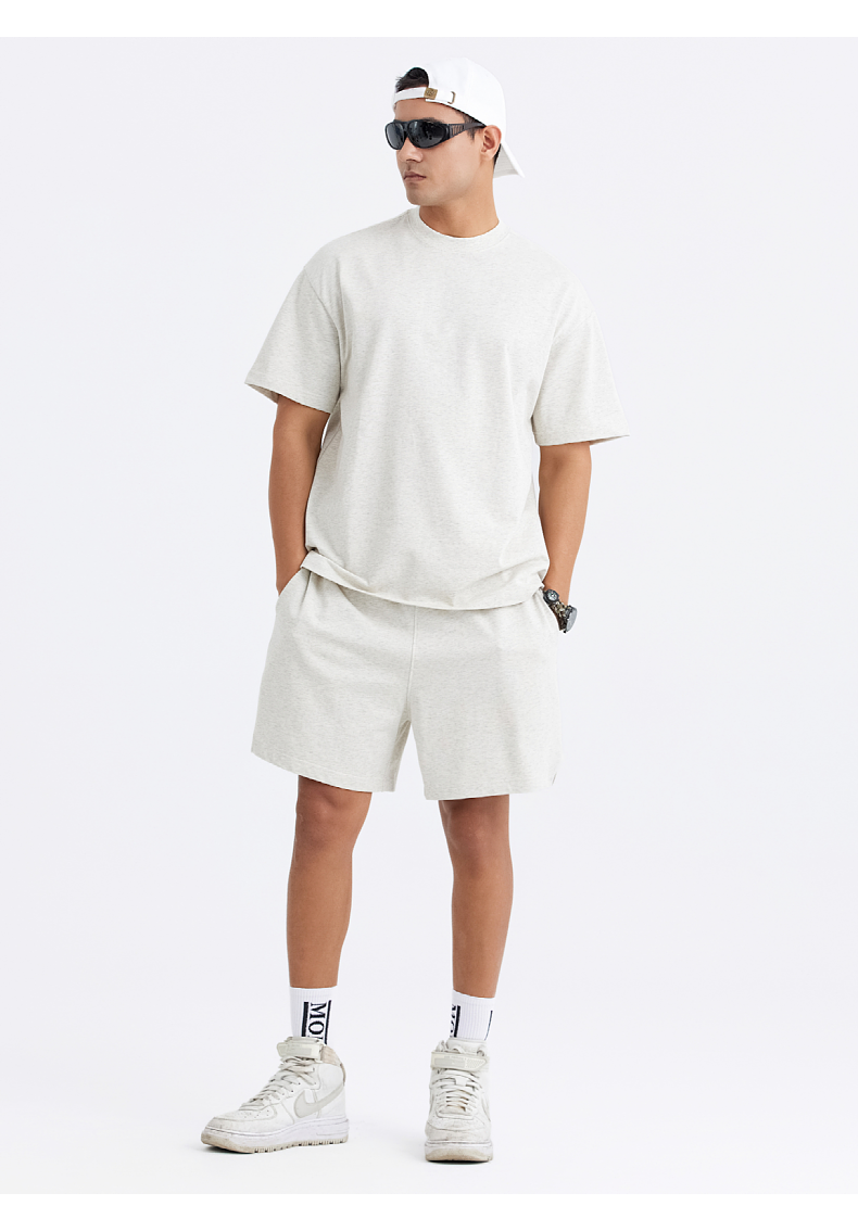 T050 275g heavy earth color FOG version drop shoulder short sleeves