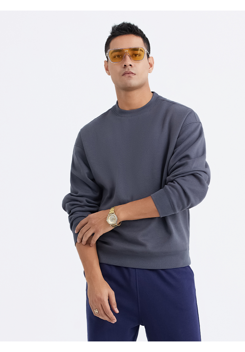 W500 405g fleece round neck sweatshirt