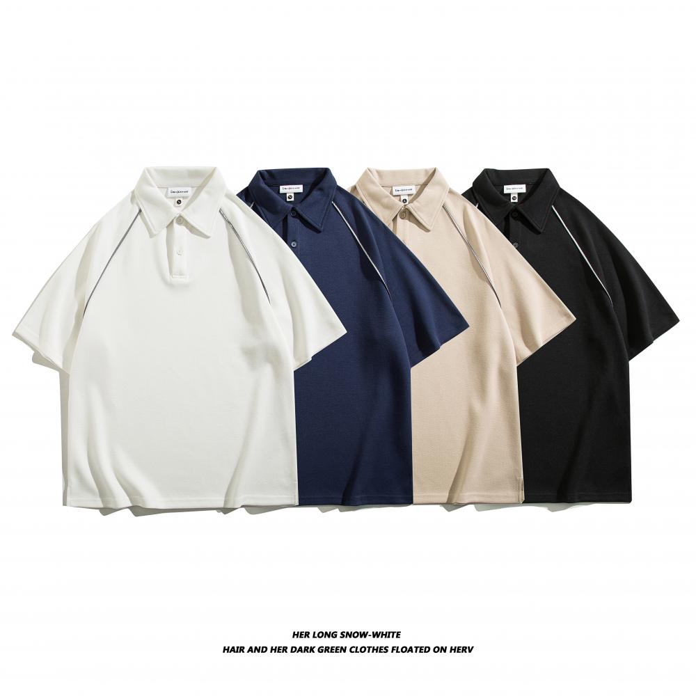 D02# Fashion brand shoulder + reflective strip lapel