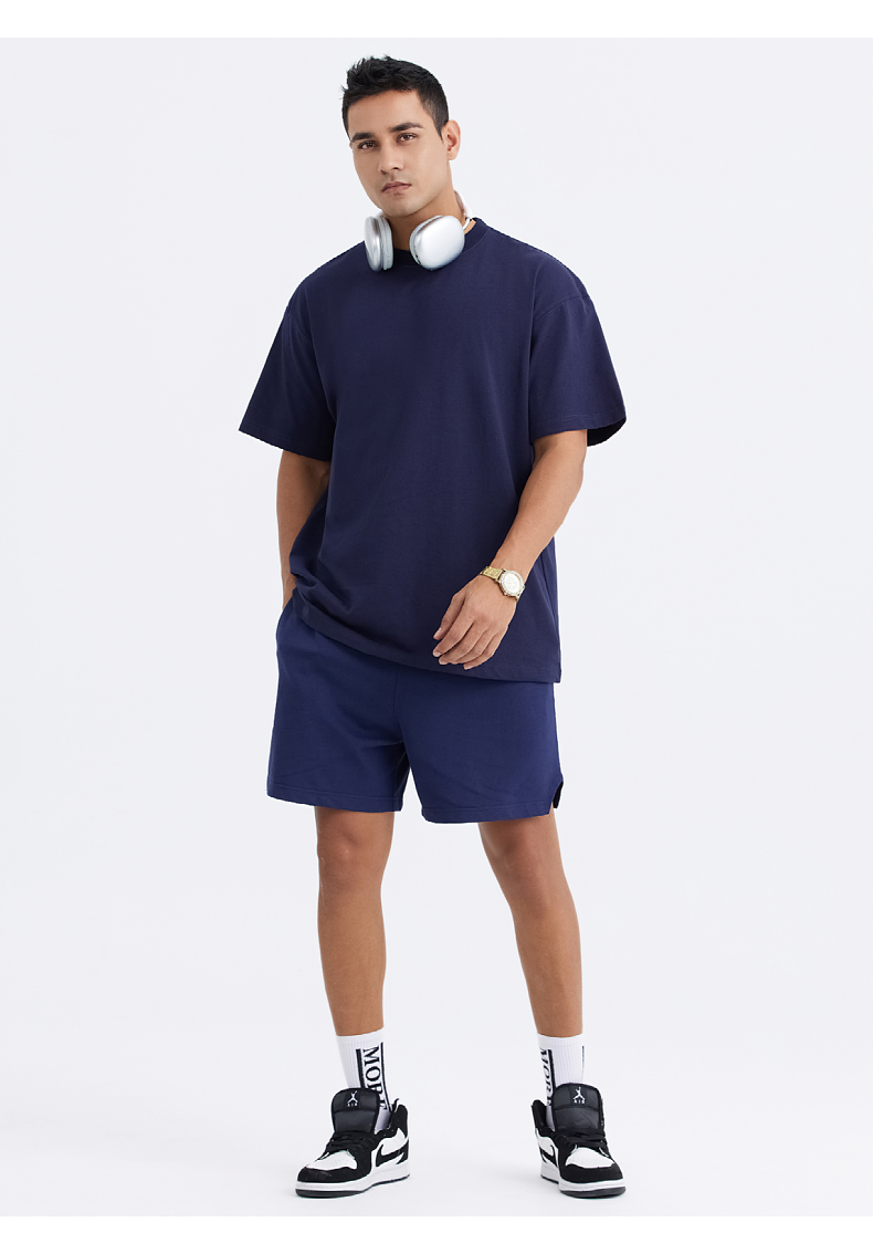 T028 240g oversize drop shoulder half sleeve T-shirt