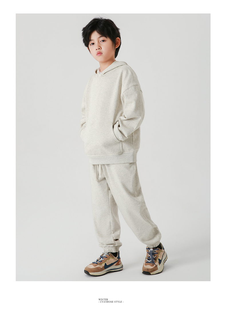 BW14+W2 Family-friendly Cotton Terry Hoodies