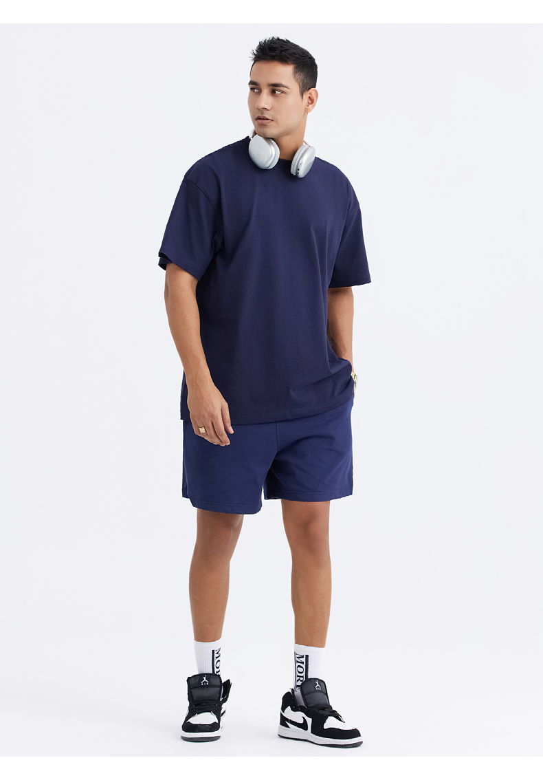 T028 240g oversize drop shoulder half sleeve T-shirt