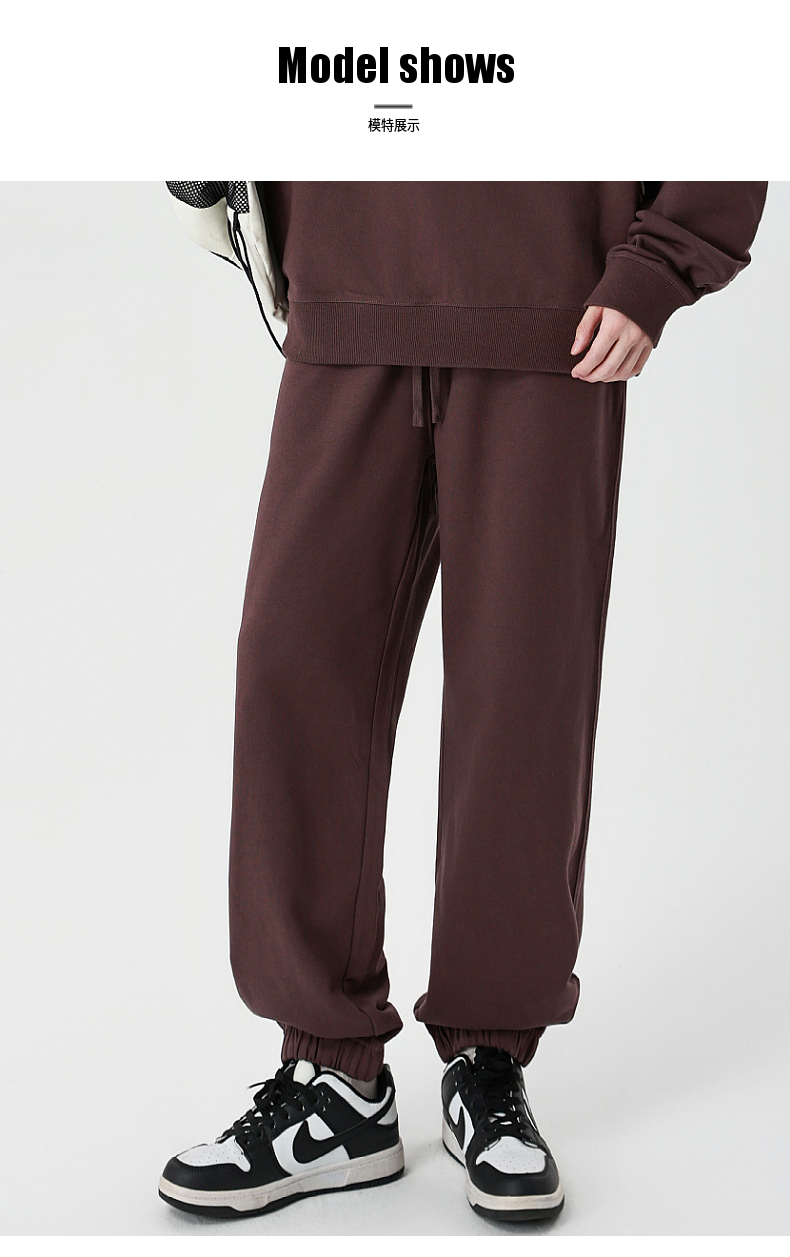 K8 330G new pure cotton terry sweatpants