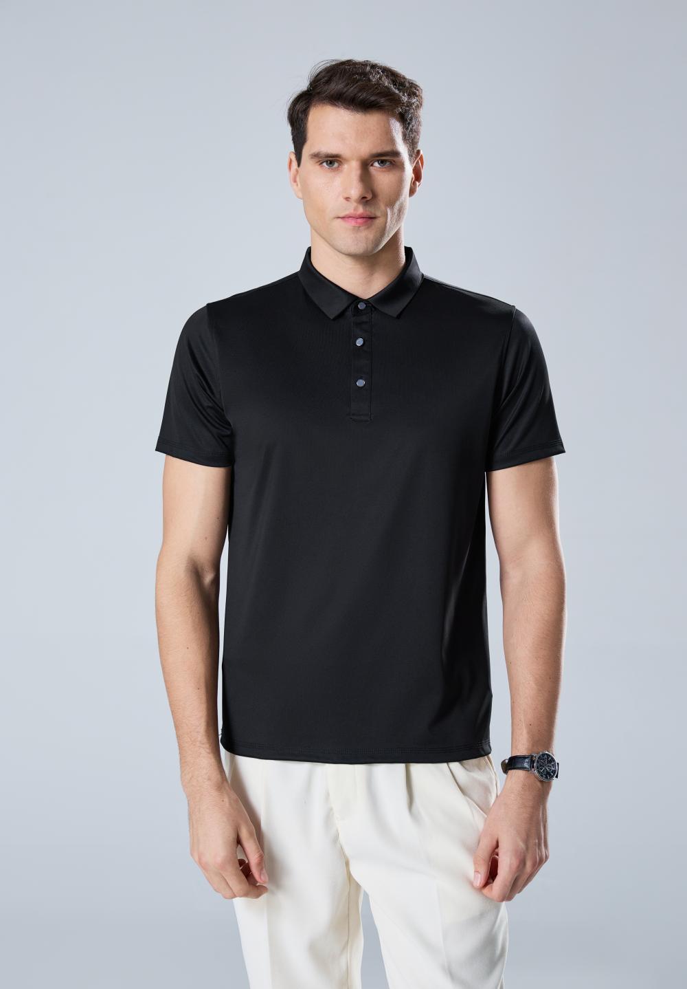 9012 Skin-feeling Nylon Solid Color POLO Shirt