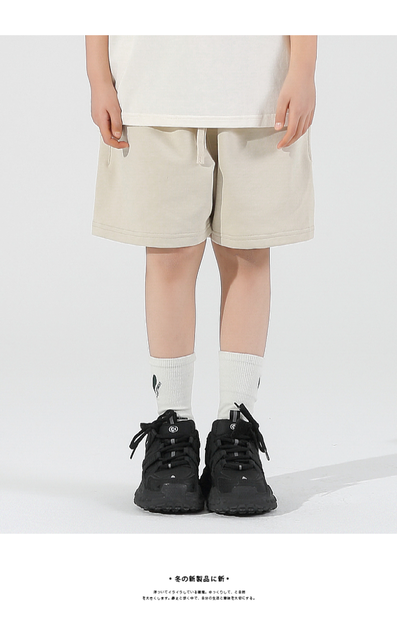 BK107 380g children terry shorts