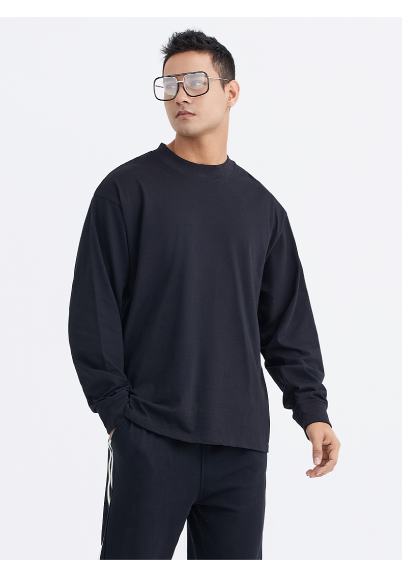 T038 Heavy Wide Thread Long Sleeve T-Shirt