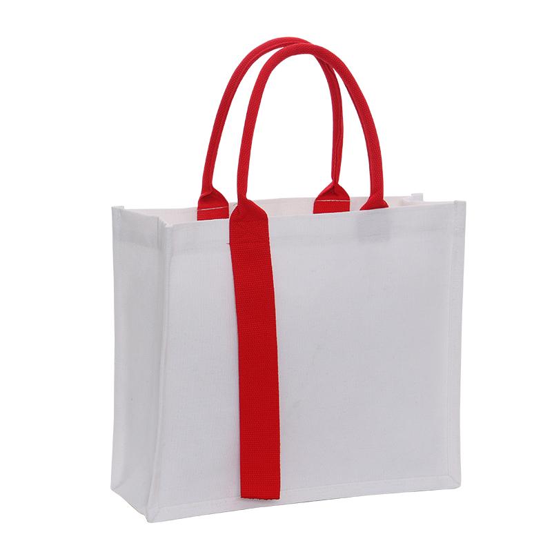 HZ023 Cultural and creative three-dimensional coated ribbon canvas bag