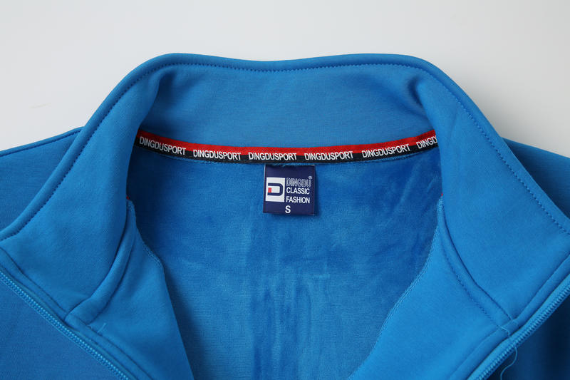 DD8018# 580G Plus Velvet Stand Collar Zipper Cotton Sweatshirt