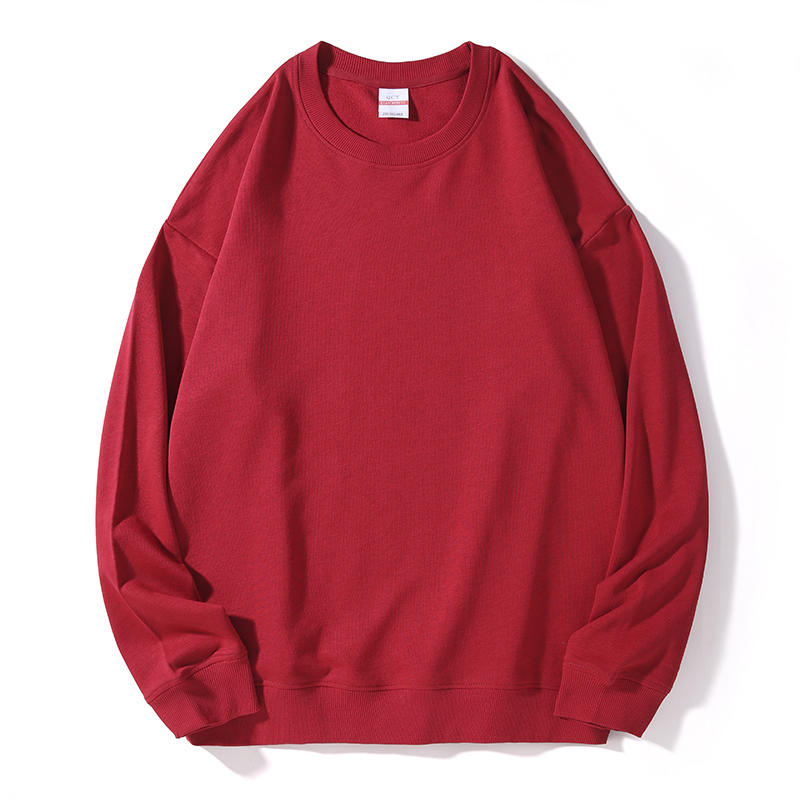 F-027#300g drop shoulder round neck sweatshirt