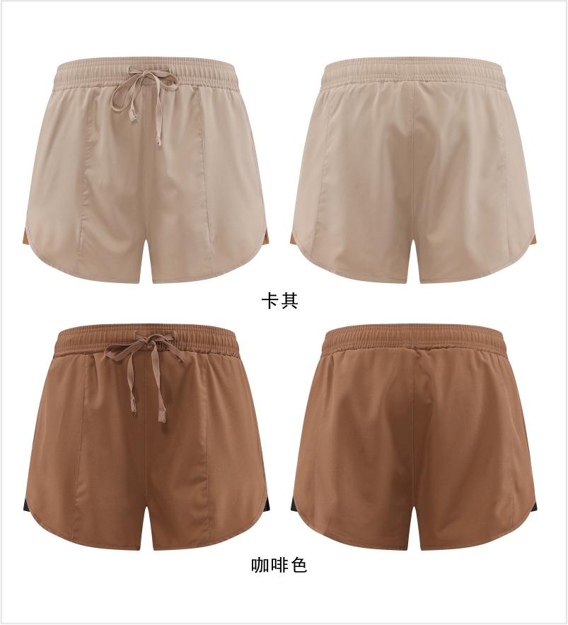 028# Women Double Layer Shorts Three Pants