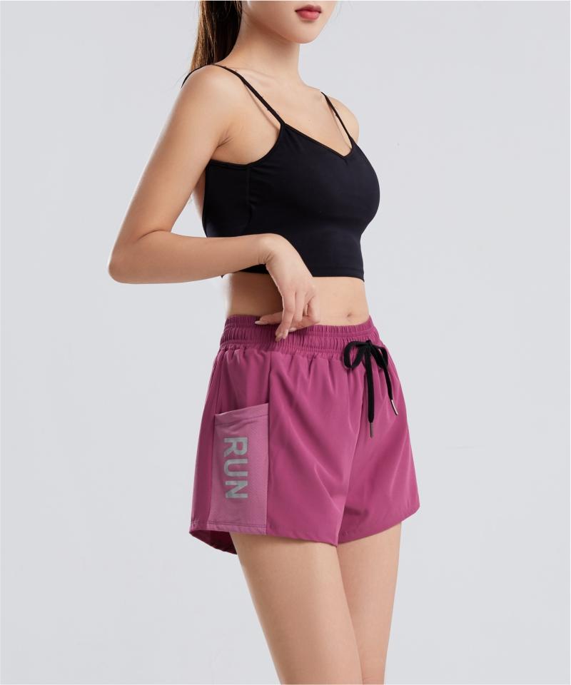 014# Women Double-layer Shorts Three-quarter Pants