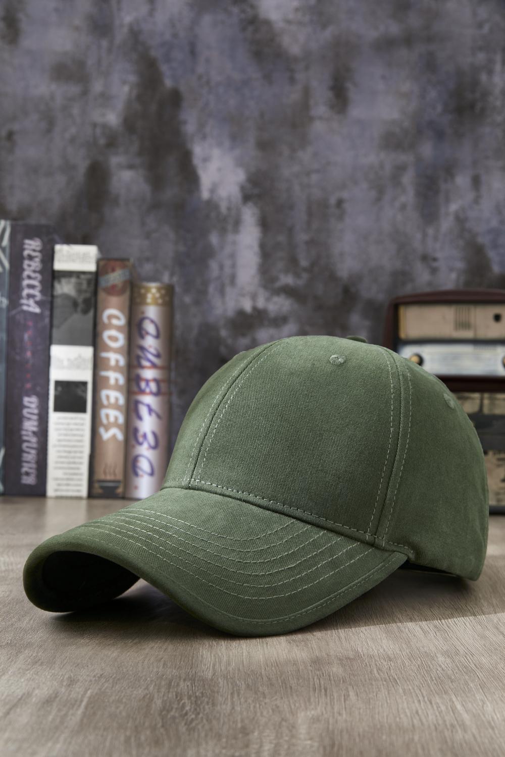 HZ166# Store quality lightly washed and hemmed baseball cap