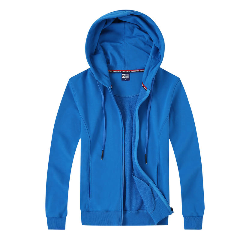 DD8027# 480G Zippered Hooded Cotton Sweatshirt Thin