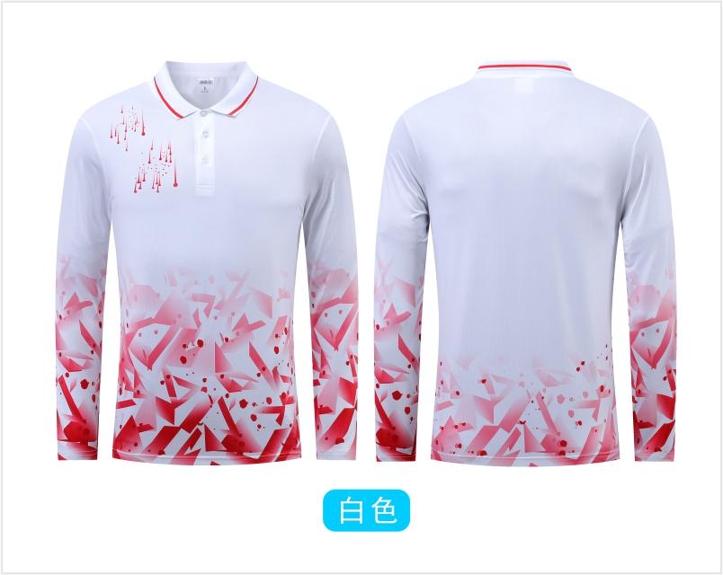 6611A long-sleeved ping-pong top for men, 6611B women and children clothing