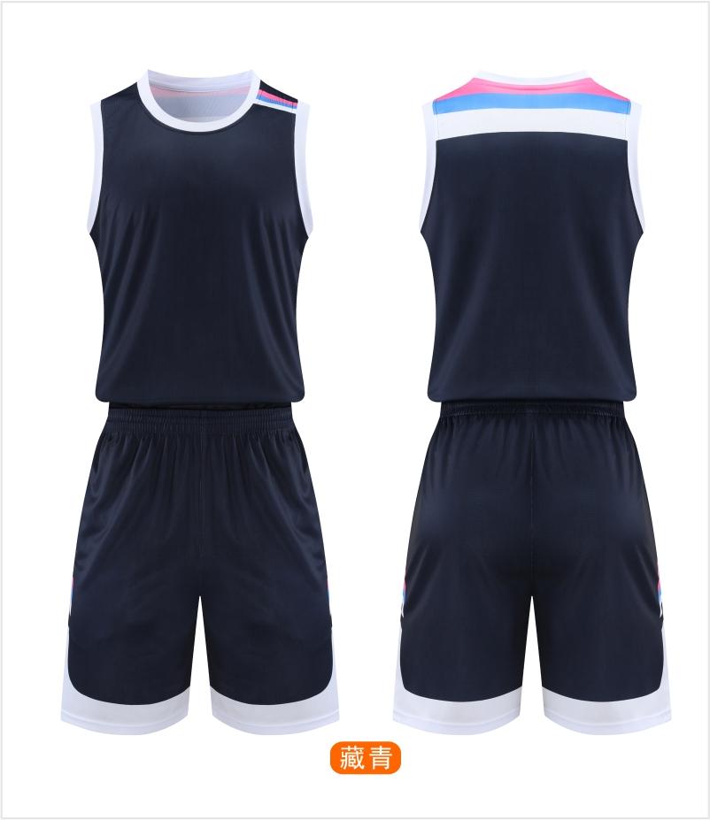 252# American basketball uniform with full body printing and double pockets