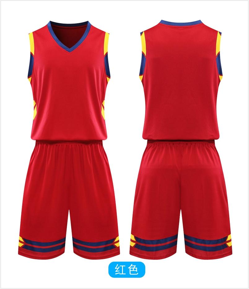 L2017# Adult children basketball uniform suit double pockets