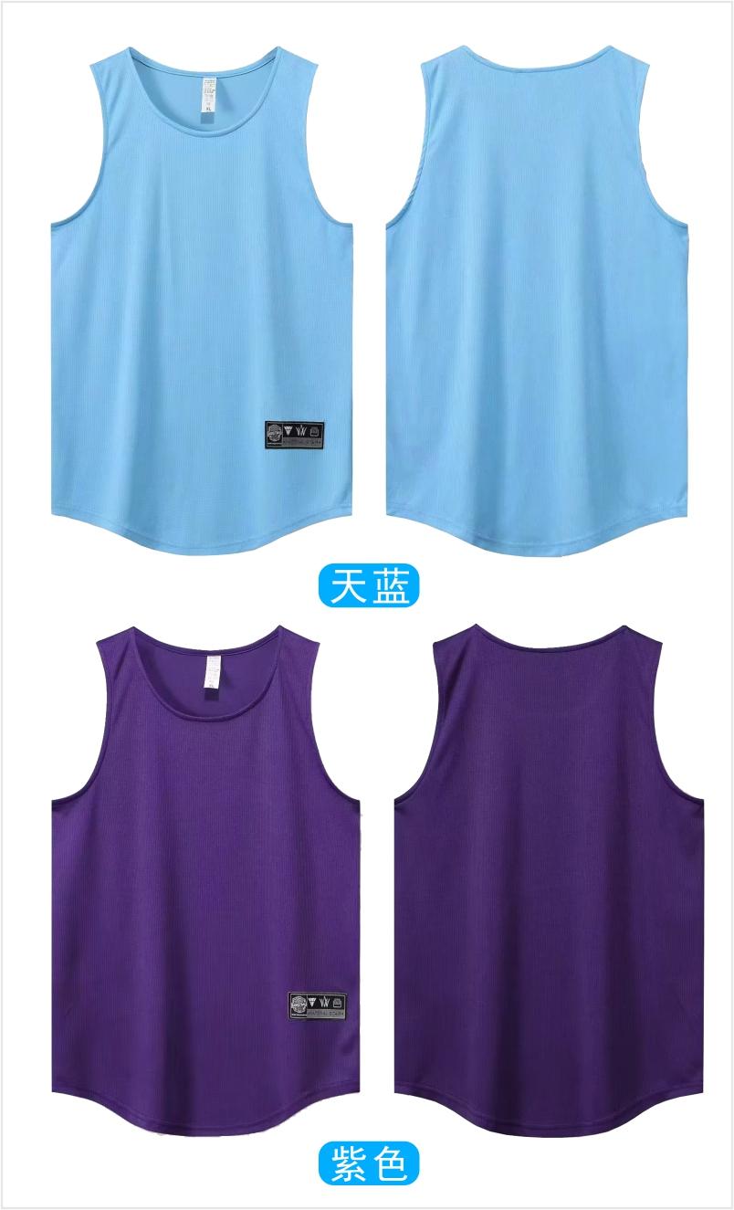 6008# All-match fitness training basketball vest swallowtail style