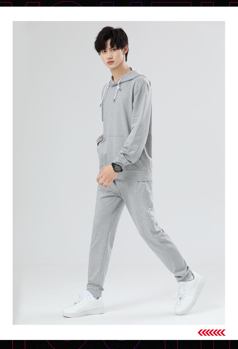 C832 Sports casual multifunctional cuffed trousers