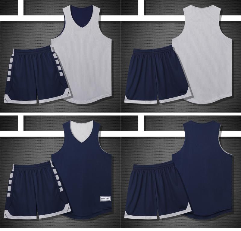 257# American style double-sided basketball uniform suit