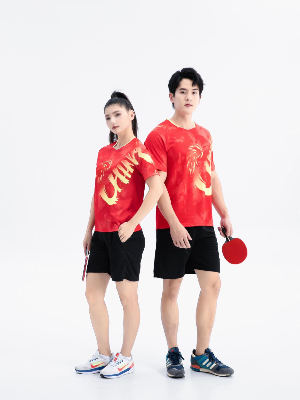 J-2027 Table tennis, badminton and volleyball tops, shorts, suits, Olympic Games uniforms